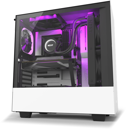 H500 White Black New hGPU Purplelught